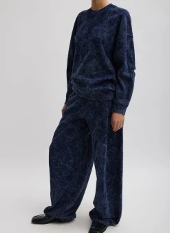 Acid Wash Cocoon Crewneck Sweatshirt