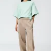 Active Knit Wide Leg Pull On Pant
