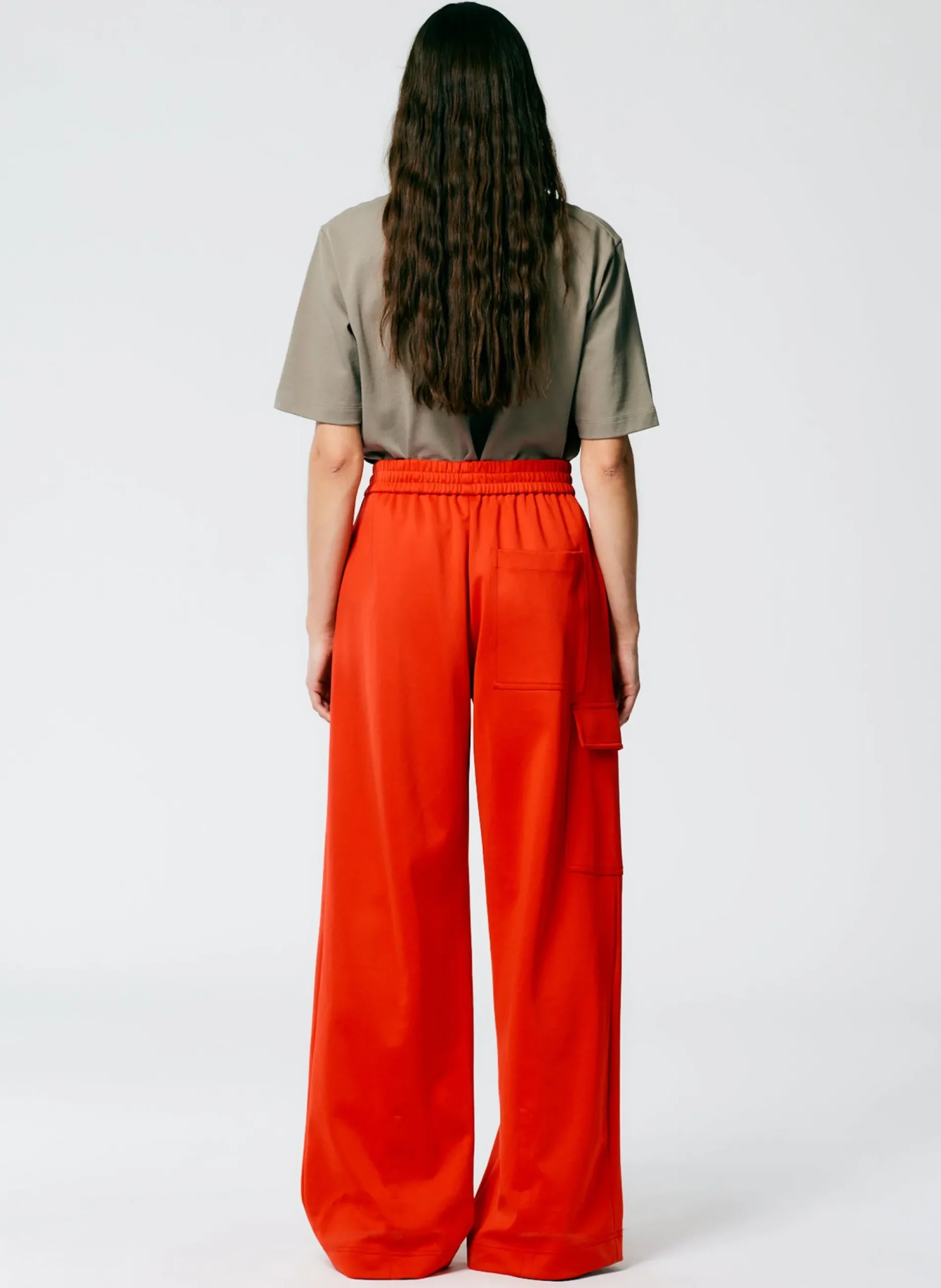 Active Knit Wide Leg Pull On Pant