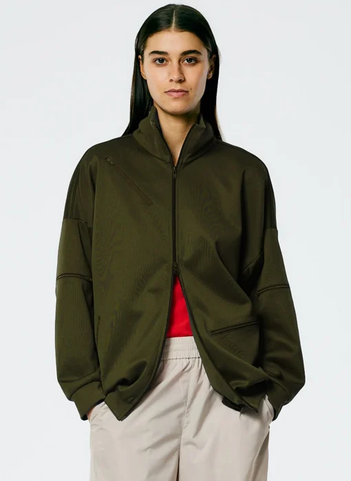 Active Knit Zipper Detailed Track Jacket