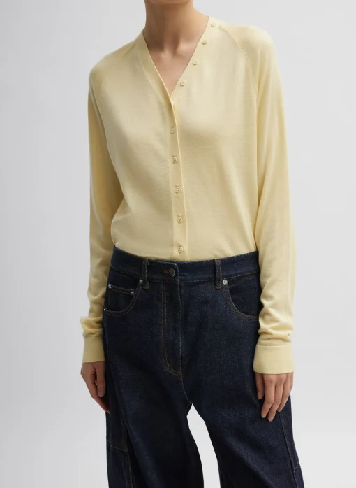 Cashmere Silk Blend Slim Cardigan