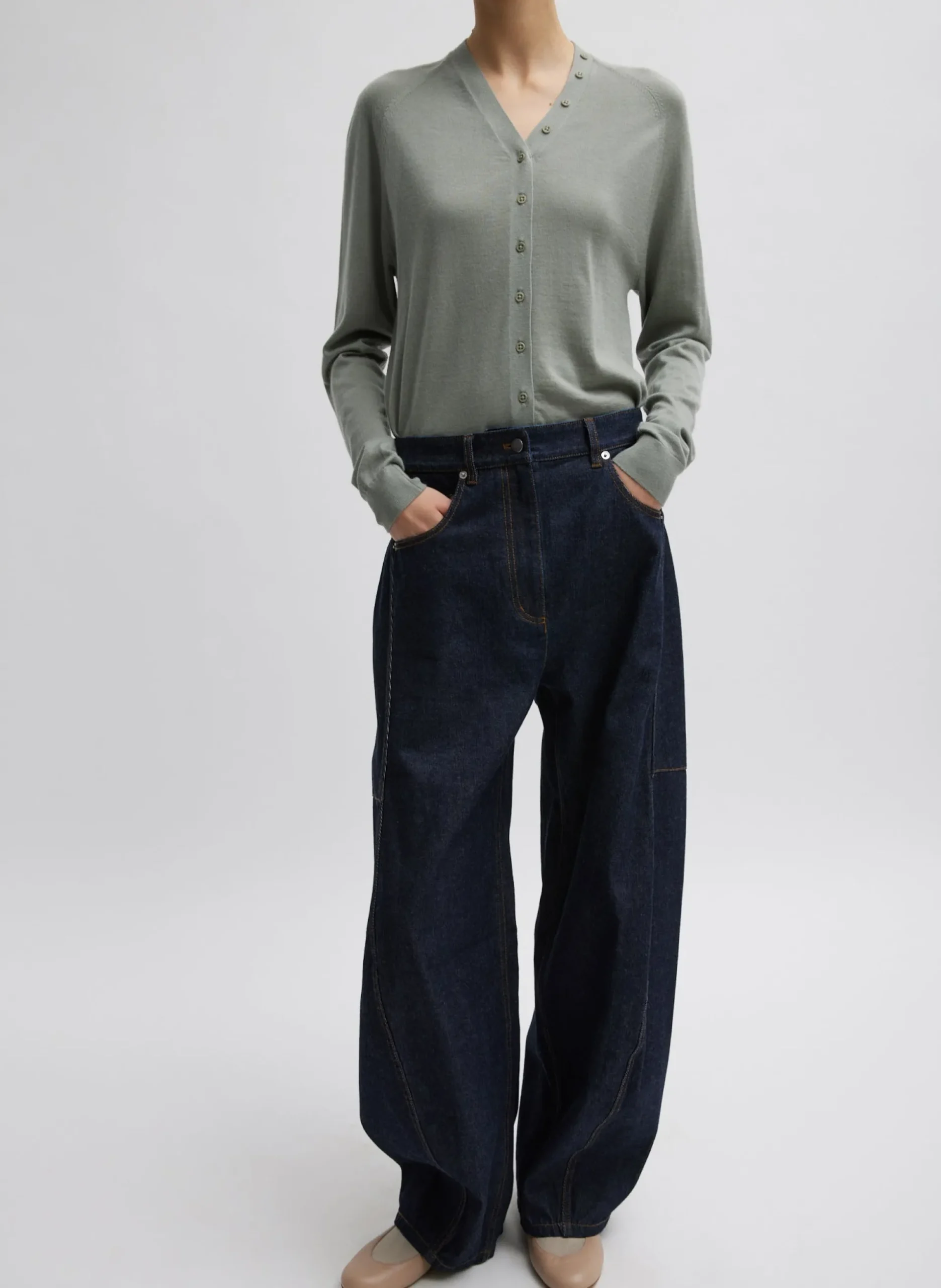 Cashmere Silk Blend Slim Cardigan