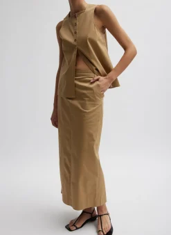 Chino Maxi Skirt