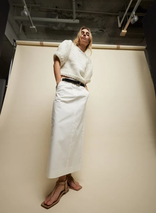 Chino Maxi Skirt