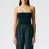 Compact Stretch Cashmere Tube Top