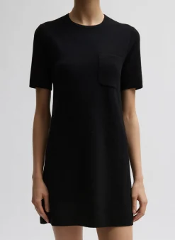 Compact Stretch Cashmere Mini Dress