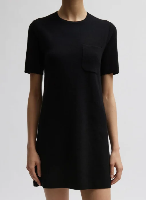 Compact Stretch Cashmere Mini Dress