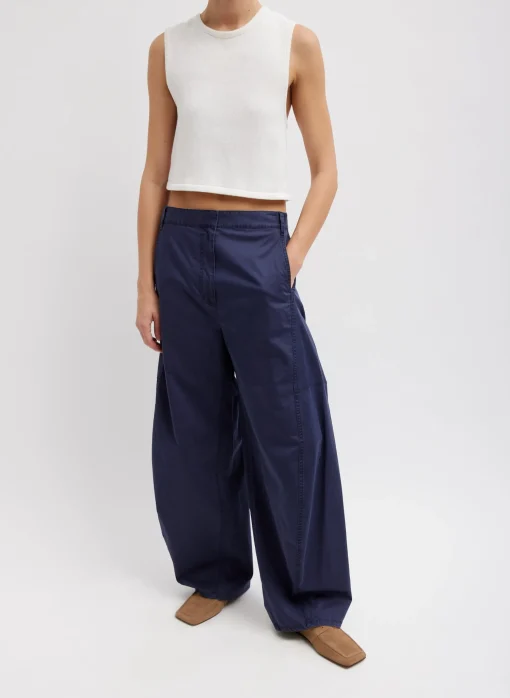 Cotton Criss Cross Cropped Sleeveless Sweater