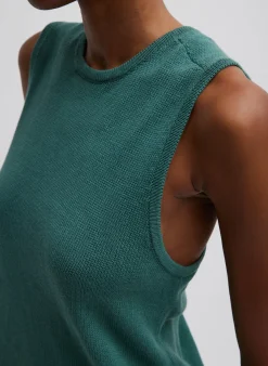 Cotton Criss Cross Sleeveless Sweater