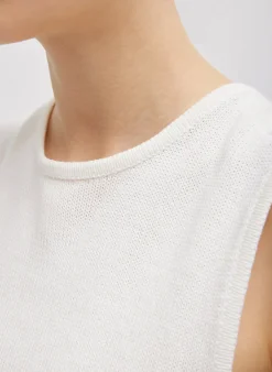 Cotton Criss Cross Sleeveless Sweater