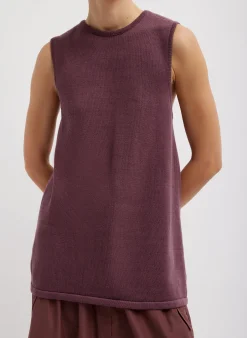 Cotton Criss Cross Sleeveless Sweater