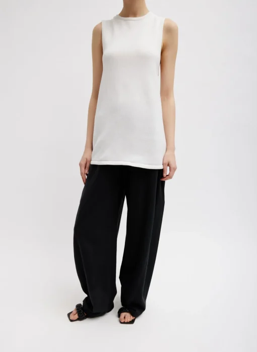 Cotton Criss Cross Sleeveless Sweater