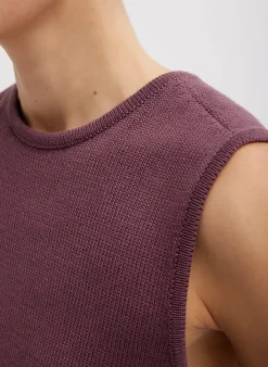 Cotton Criss Cross Sleeveless Sweater