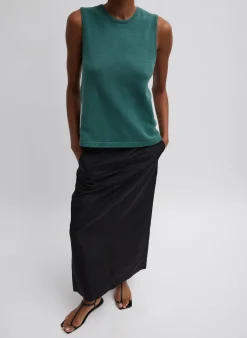 Cotton Criss Cross Sleeveless Sweater