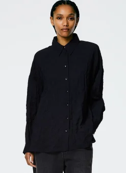 Crinkle Shirting Oversized Shirt
