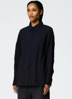 Crinkle Shirting Oversized Shirt