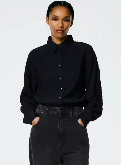Crinkle Shirting Oversized Shirt