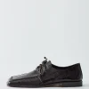 Croc Print Brody Square Toe Loafer