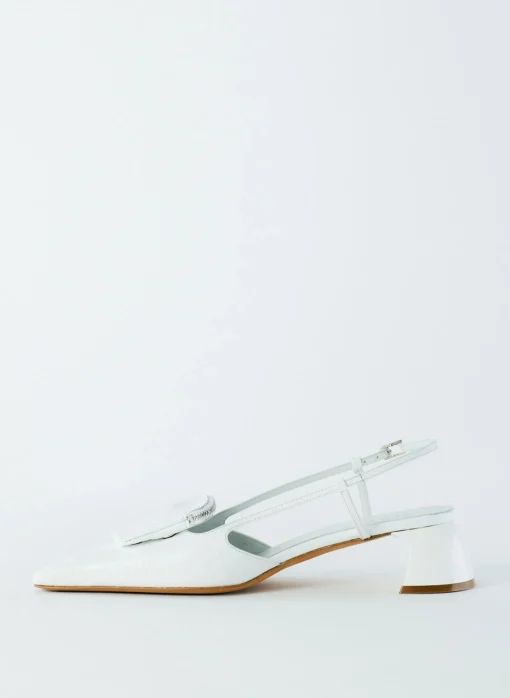 Croc Print Victor Slingback
