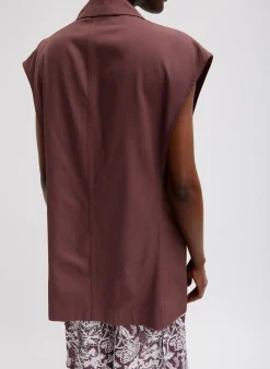 Drapey Suiting Oversized Double Breasted Vest