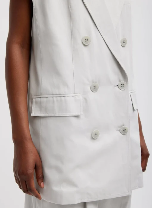 Drapey Suiting Oversized Double Breasted Vest