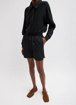 Drapey Suiting Pull On Short