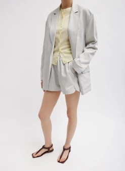 Drapey Suiting Pull On Short