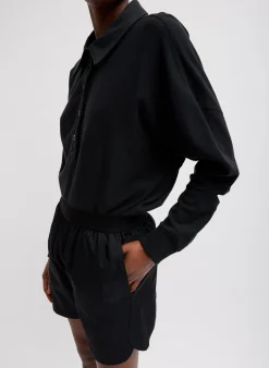 Drapey Suiting Pull On Short