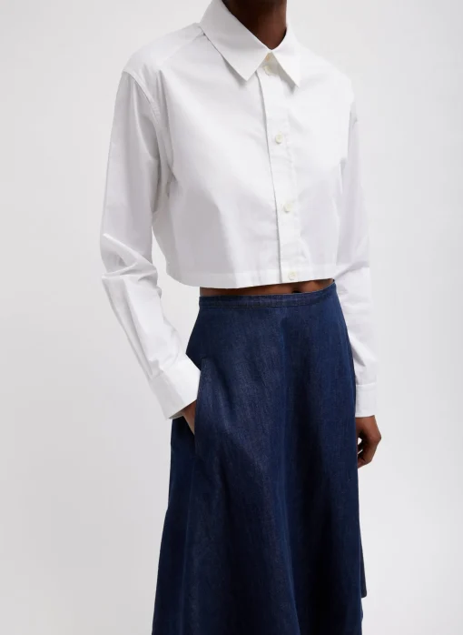 Eco Poplin Cropped Shirt