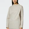 Eco Poplin Funnelneck Top
