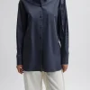 Eco Poplin Shirt With Tucked Sleeve