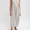 Eco Poplin Square Neck Sculpted Dress