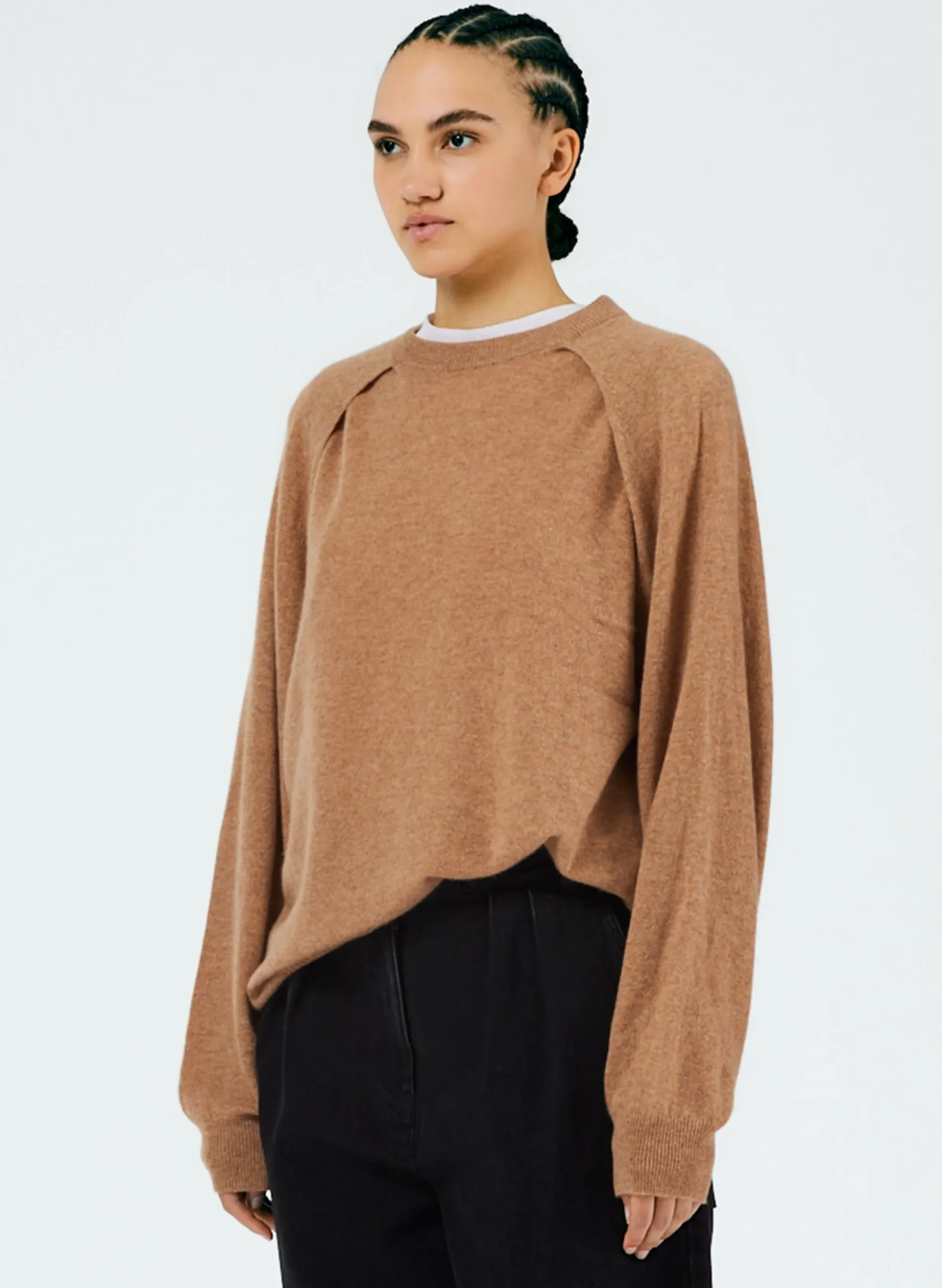 Feather Weight Cashmere Easy Cocoon Tunic