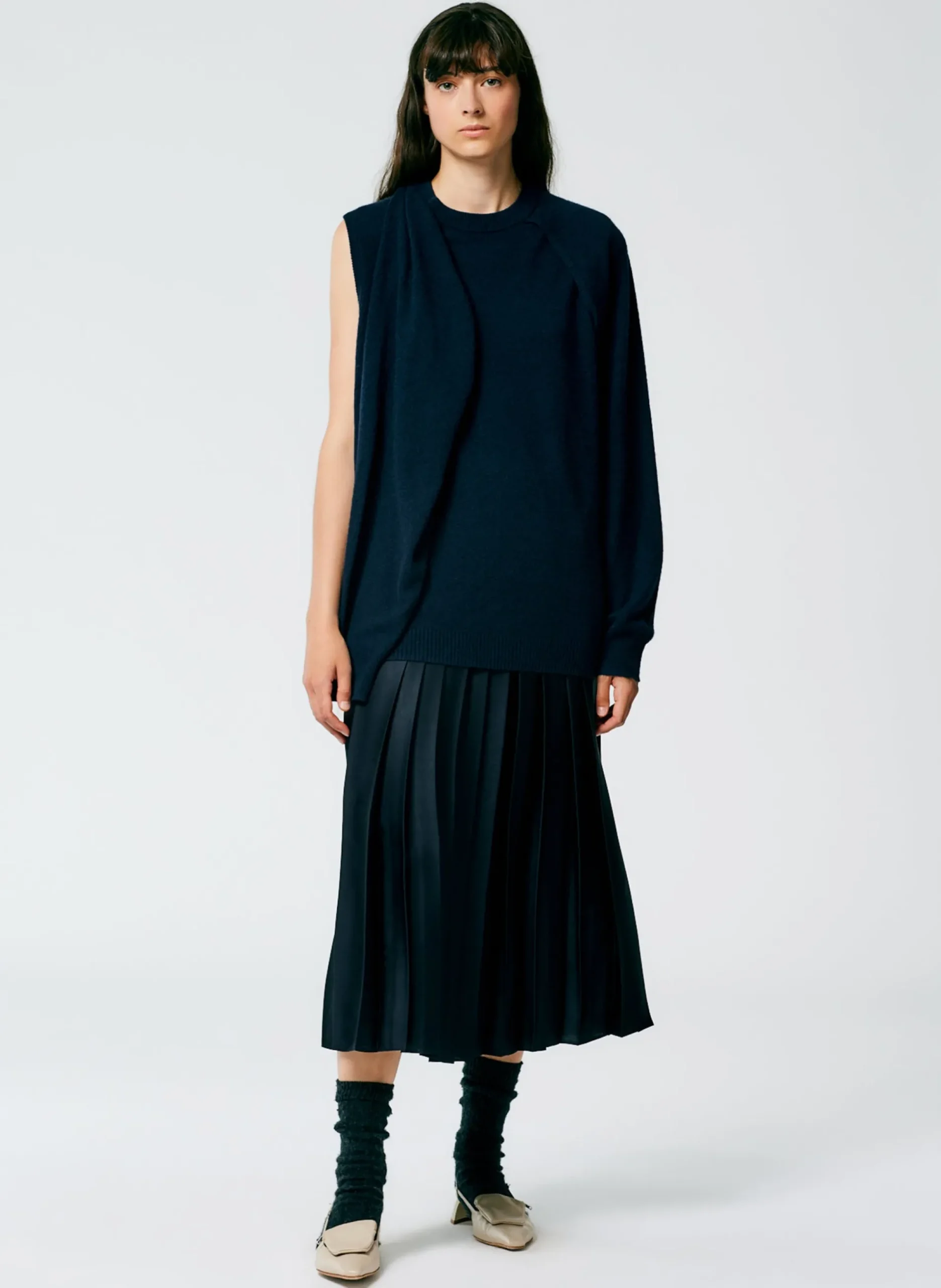 Feather Weight Cashmere Easy Cocoon Tunic