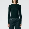 Feather Weight Ribbed Crewneck Pullover Sweater