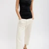 Garment Dyed Stretch Twill Cropped Newman Jean