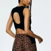 Giselle Stretch Sweater Circle Openback Tank