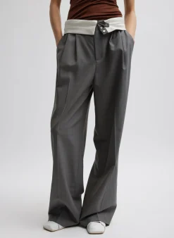Grant Suiting Fold Over Trouser