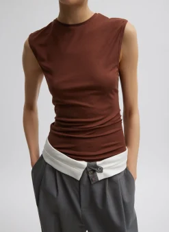 Grant Suiting Fold Over Trouser