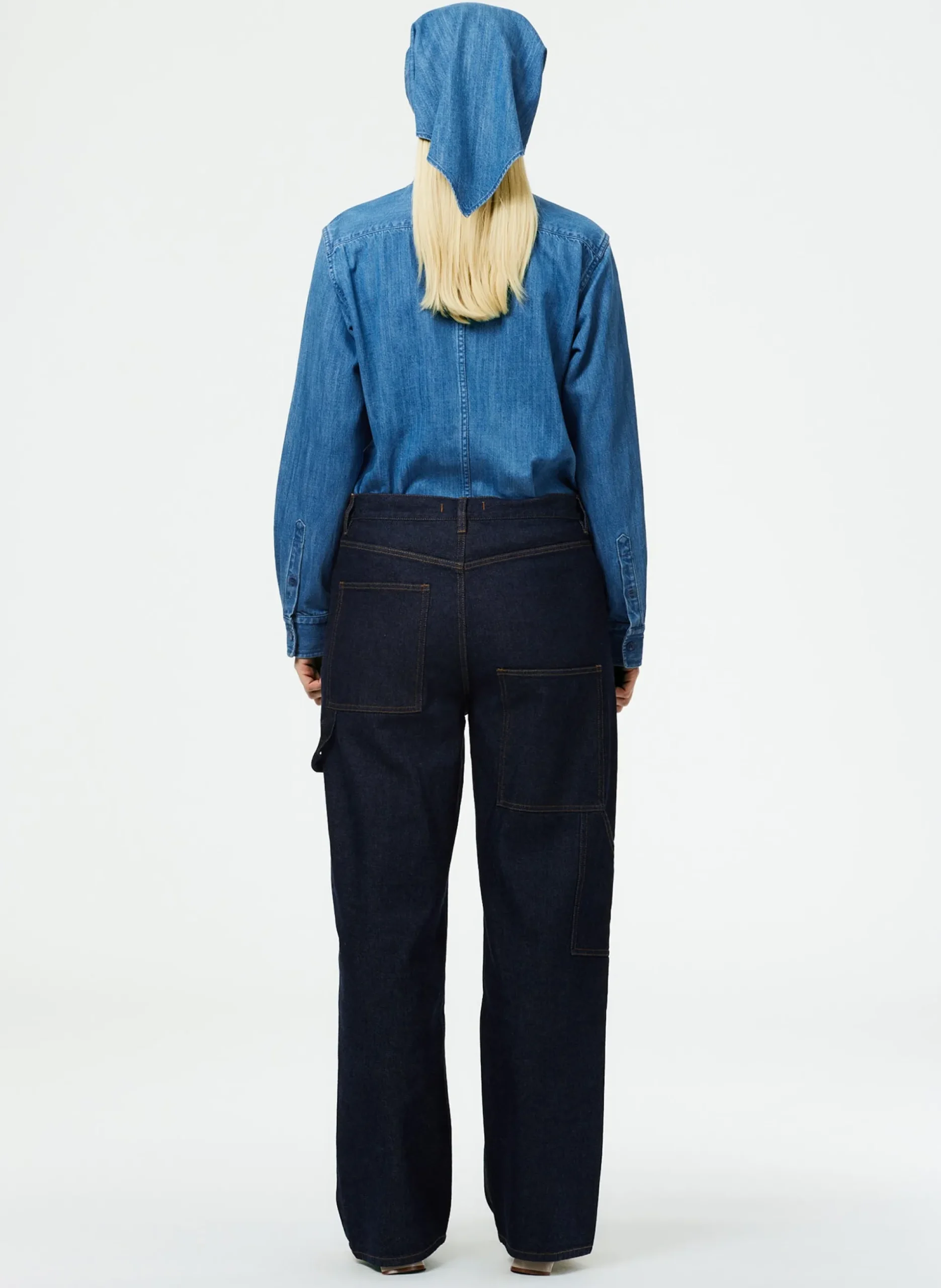 Indigo Denim Slouchy Carpenter Jean