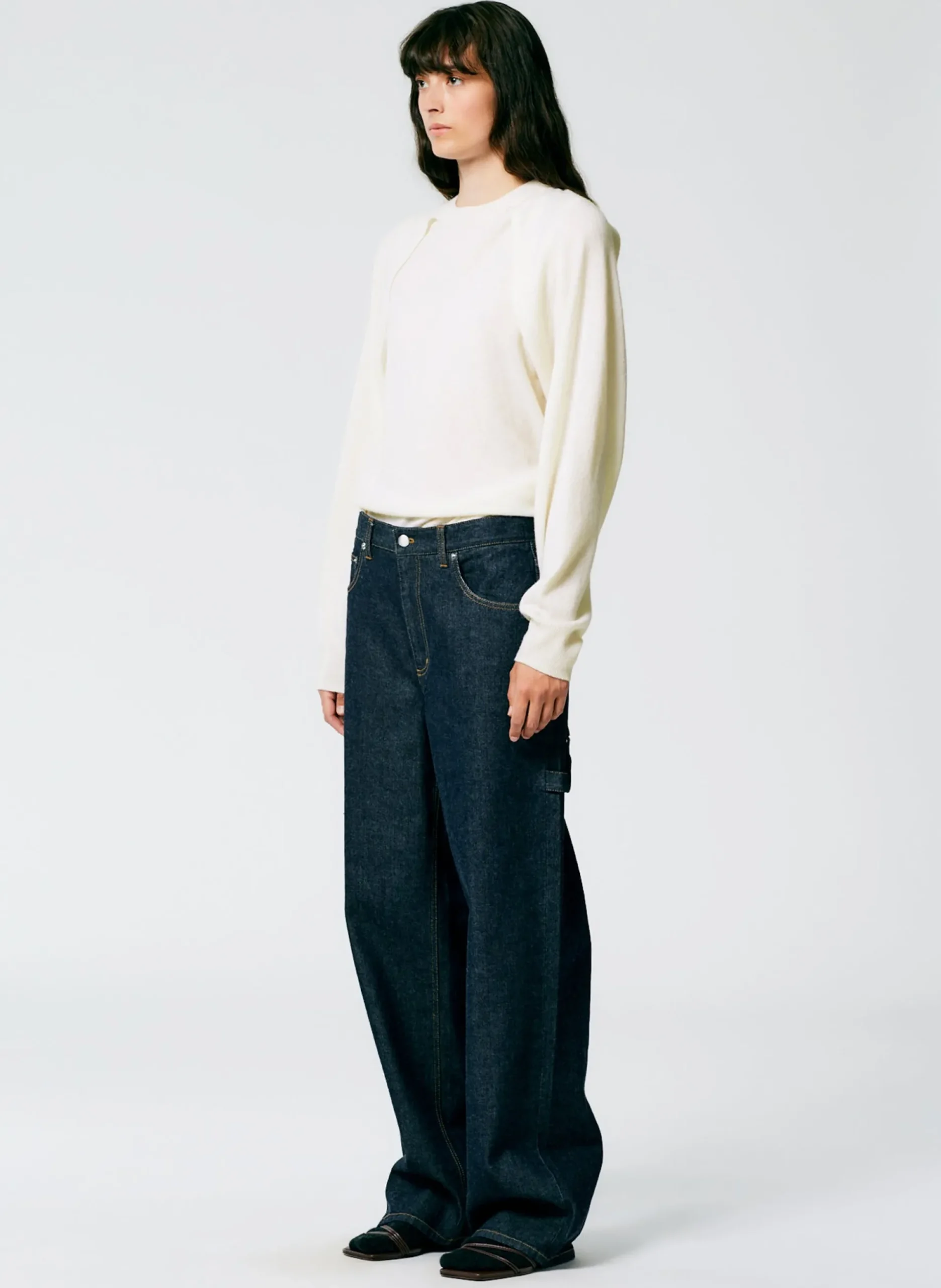 Indigo Denim Slouchy Carpenter Jean