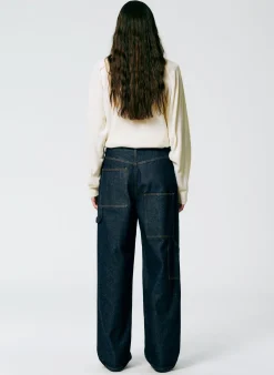 Indigo Denim Slouchy Carpenter Jean