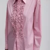 Light Weight Cotton Nylon Easy Tuxedo Shirt