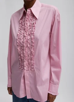 Light Weight Cotton Nylon Easy Tuxedo Shirt