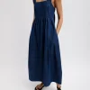 Light Weight Stone Wash Sculpted Dress