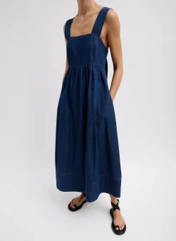 Light Weight Stone Wash Sculpted Dress