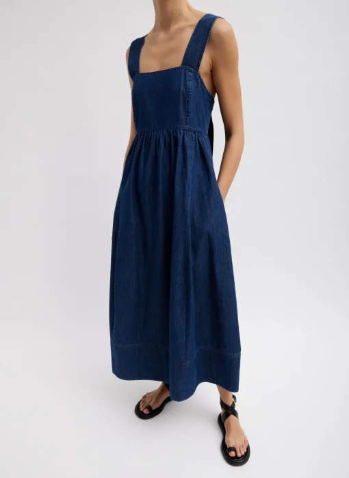 Light Weight Stone Wash Sculpted Dress