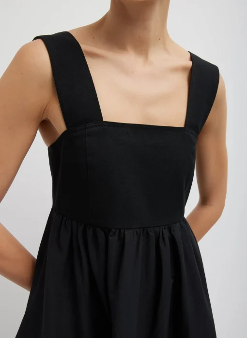 Linen Cotton Voile Sculpted Dress
