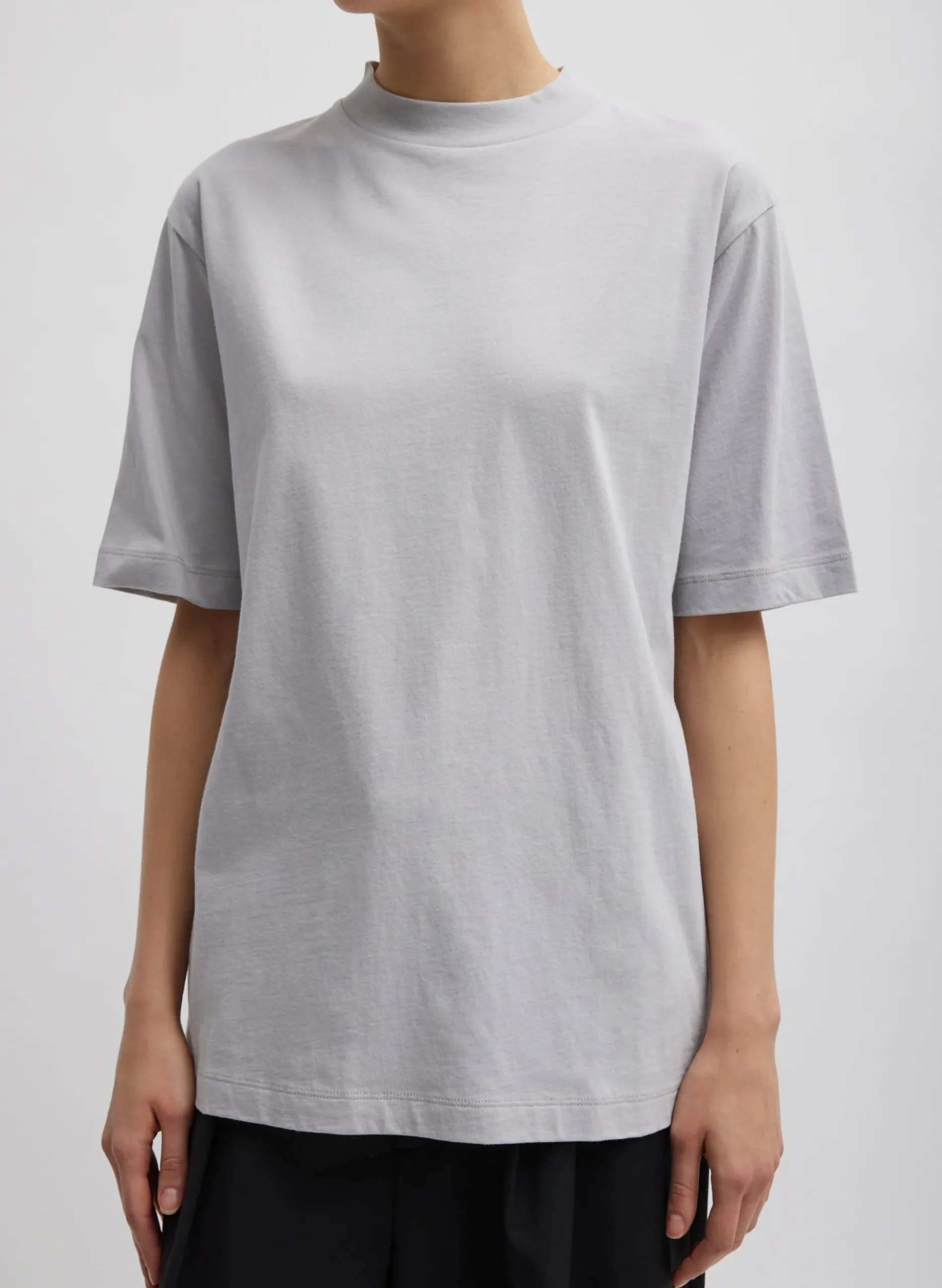 Mock Neck Unisex T-Shirt