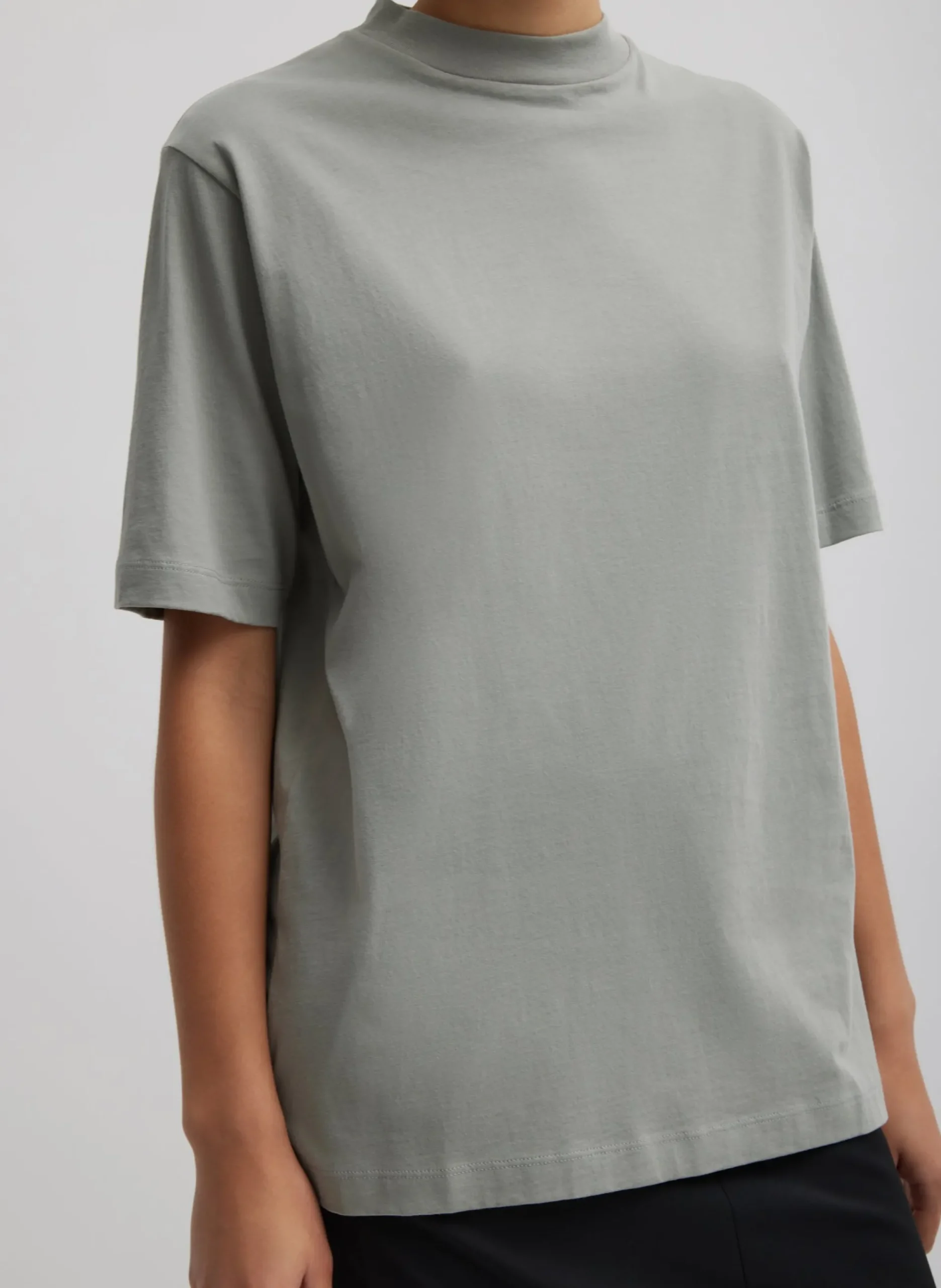 Mock Neck Unisex T-Shirt